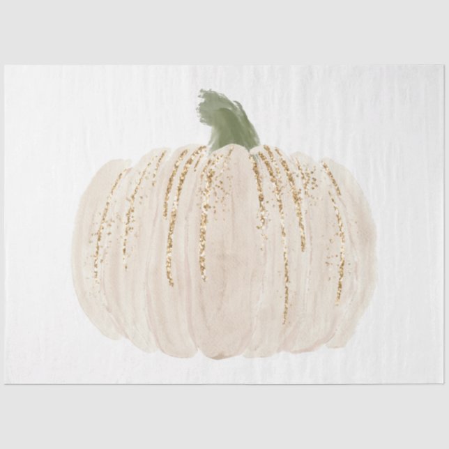 Glitzer Pumpkins Serie Design 22 Seidenpapier (Vorderseite)