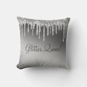 Glitzer Queen Gorgeous Gold Girly Sparkle Shiny Kissen