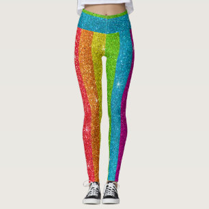 Glitzer Rainbow Flag Ehegewähr Gay Pride Leggings