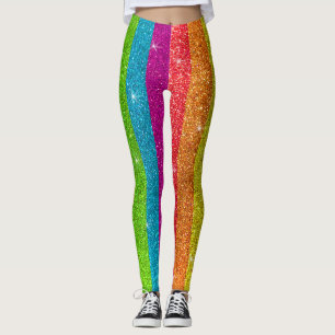 Glitzer Rainbow Flag Ehegewähr Gay Pride Leggings