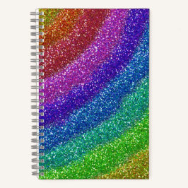 Glitzer Rainbow Notizbuch