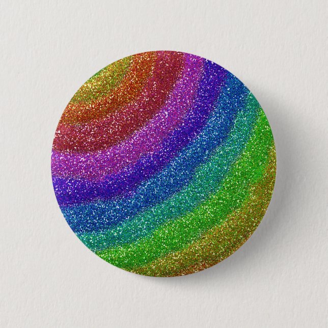Glitzer-Regenbogen Button (Vorderseite)