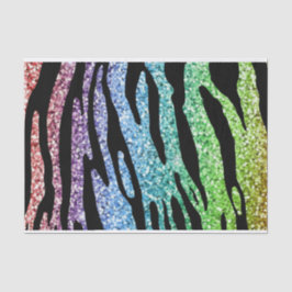 Glitzer-Regenbogen-Tiger-Streifen-Seidenpapier Seidenpapier