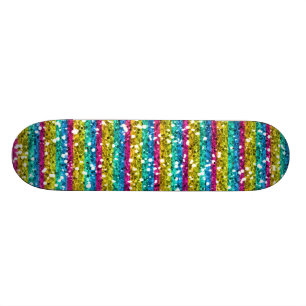 Glitzer-RegenbogenSkateboard Skateboard