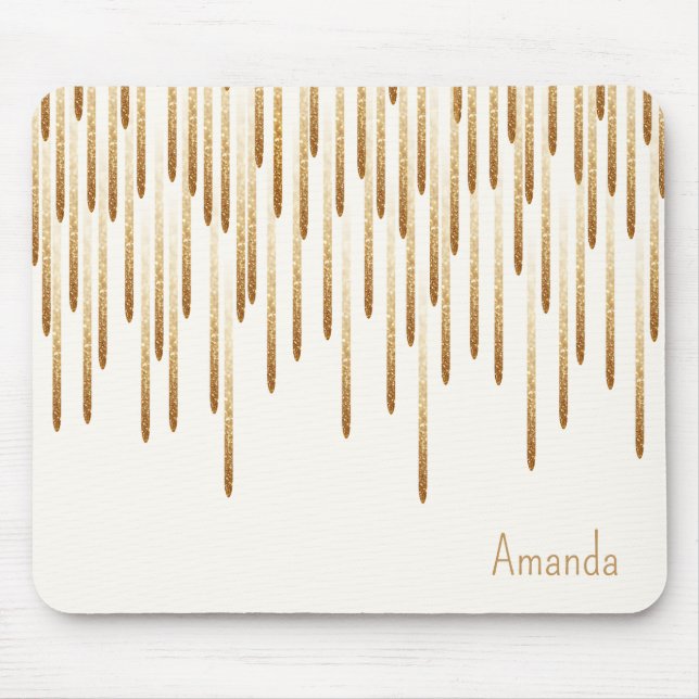 Glitzer-Regenmaus Mousepad (Vorne)