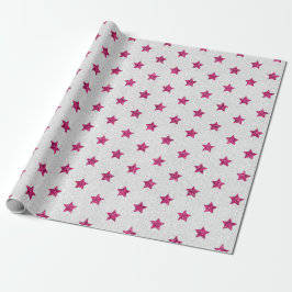 Glitzer Rosa Farblich Einfaches Design-Geschenk Geschenkpapier