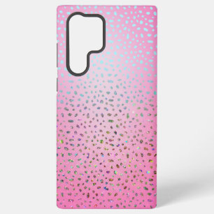 Glitzer Rosa Gepard-Druck Samsung Galaxy Hülle