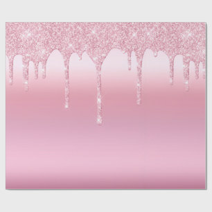 Glitzer rosa geschenkpapier