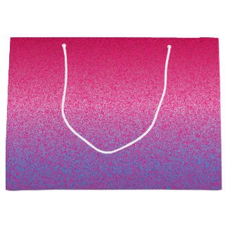 Glitzer-Rosa-Lila-GIFT-BAG L Große Geschenktüte