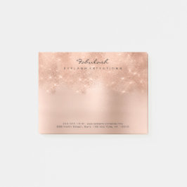 Glitzer Rosa Rose Gold Pulver Minimal Post-it Klebezettel