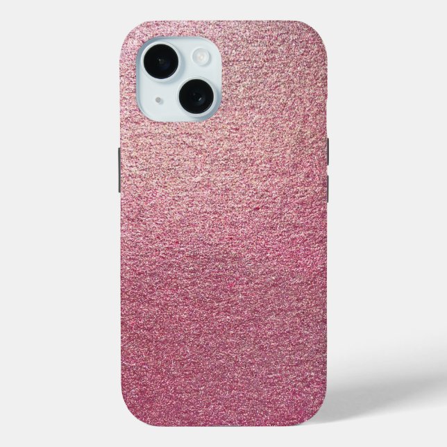 Glitzer Rose Gold Case-Mate iPhone Hülle (Rückseite)