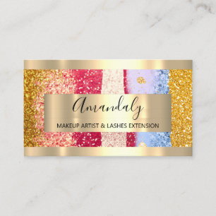 Glitzer Rose Gold Frame Eventplaner Schlaganfälle Visitenkarte