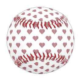Glitzer Rose Gold Herzstück Weiße Hintergrundgesch Baseball