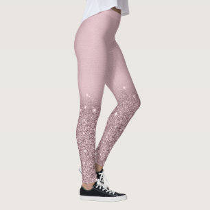 Glitzer-Rose-Gold Leggings
