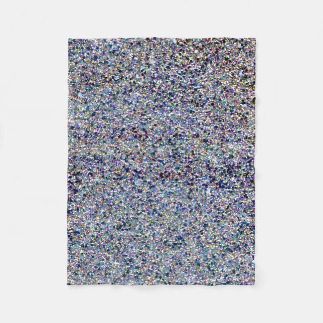 Glitzer-Schein-glänzender Schimmer-Glitzer Fleecedecke (Vorderseite)