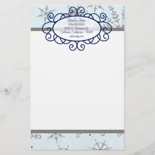 Glitzer-Schneeflocke-Briefkopf-Briefpapier Briefpapier