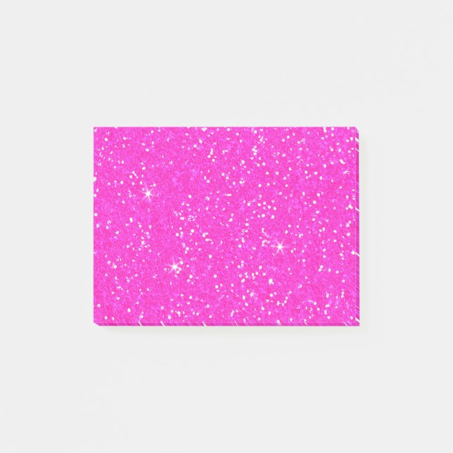 Glitzer Shiny Sparkley Post-it Klebezettel (Vorderseite)