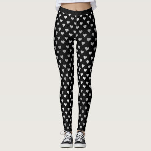 Glitzer-silbernes kleines leggings