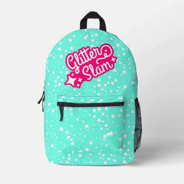 Glitzer Slam Bedruckter Rucksack (Vorderseite)