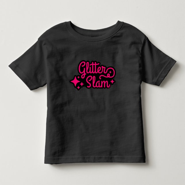 Glitzer Slam Kleinkind T-shirt (Vorderseite)