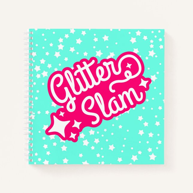 Glitzer Slam Notizbuch (Vorderseite)
