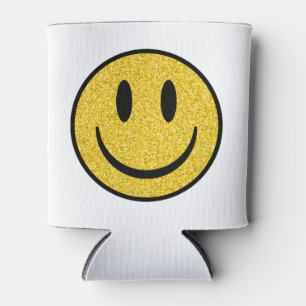Glitzer Smile Face Dosenkühler
