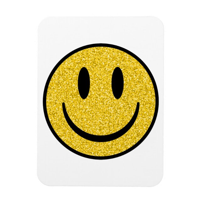 Glitzer Smile Face Magnet (Vertikal)