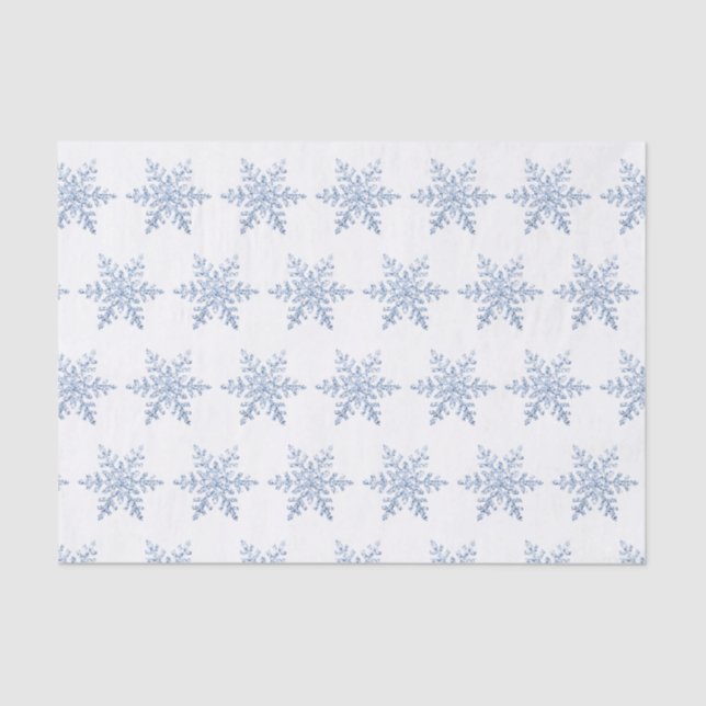 Glitzer Snowflake Pattern Seidenpapier (Vorderseite)