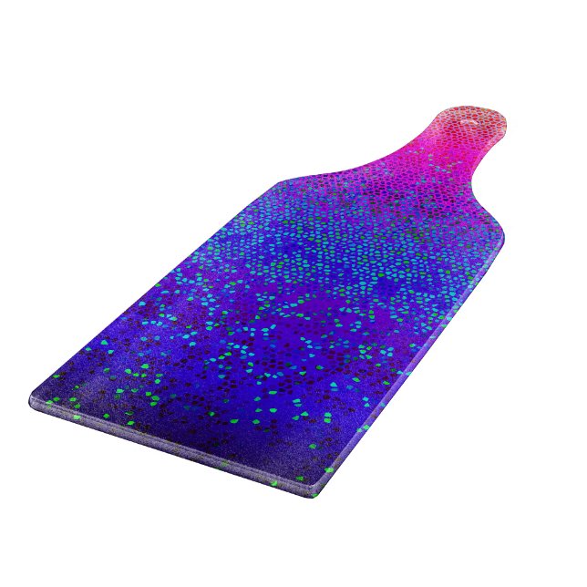 Glitzer-Stanzdust Schneidebrett (Ecke)