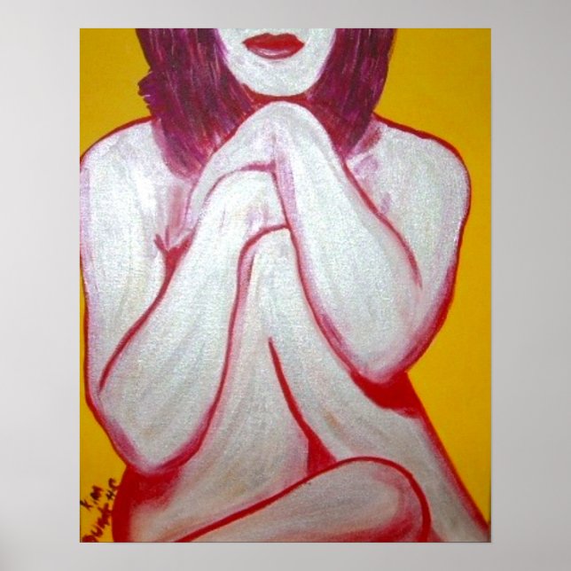 Glitzer Star, Matte Poster (Vorne)