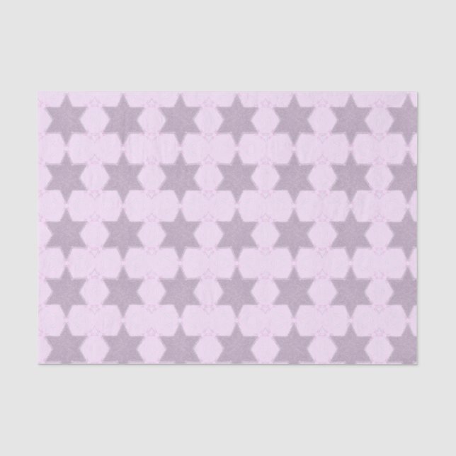 Glitzer Star of David röstet geometrisch Seidenpapier (Vorderseite)