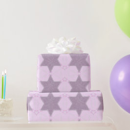 Glitzer Star von David: Einwicklungspapier Geschenkpapier