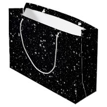 Glitzer Stars2 - Silbernes Schwarzes