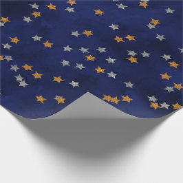 Glitzer startet auf Grundierpapier Geschenkpapier