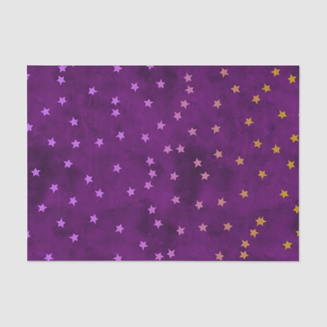 Glitzer startet auf Grundierpapier Seidenpapier (Vorderseite)