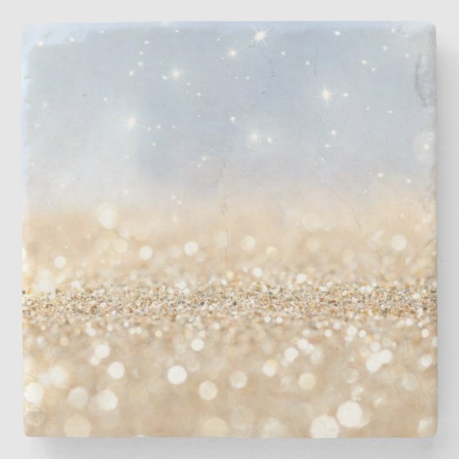 Glitzer Steinuntersetzer (Vorderseite)