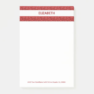 Glitzer Streifen Post-it Klebezettel