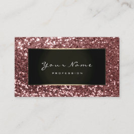 Glitzer Stylist Fashion Blogger Gold Black Pink Visitenkarte