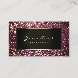 Glitzer Stylist Fashion Blogger Gold Burgundy Blac Visitenkarte
