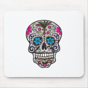 Glitzer Sugar Skull Mousepad