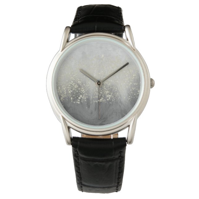 Glitzer Swirl Armbanduhr (Vorderseite)