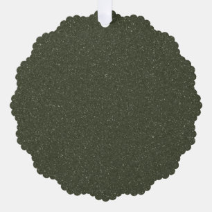 Glitzer Texture Green Paper Ornament Card (Custom) Karte
