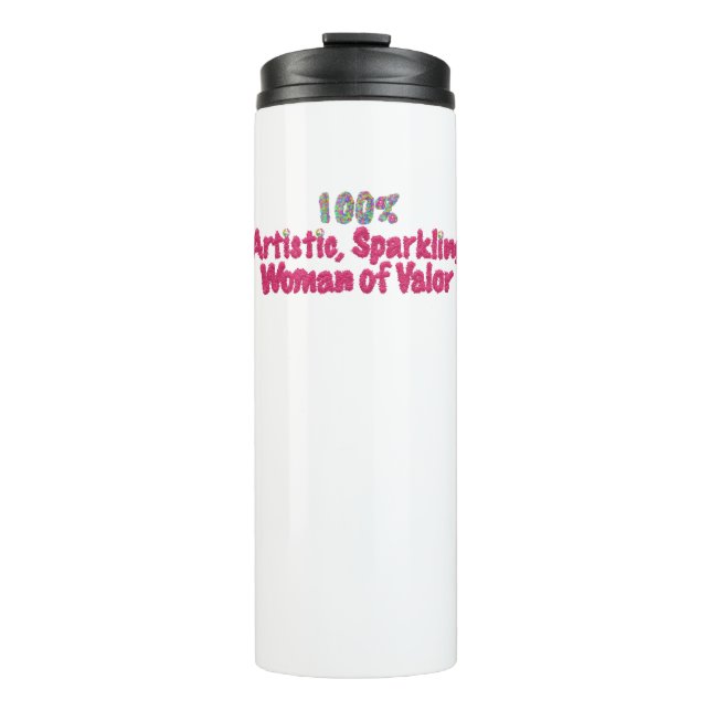 Glitzer Thermosbecher (Vorderseite)