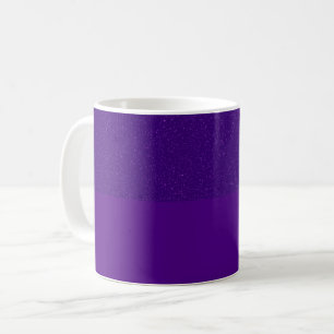 Glitzer Top & Matte Bottom Lila Tasse - Anpassen