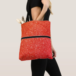 Glitzer-Totbeutel mit schwarzem Streifen Tasche