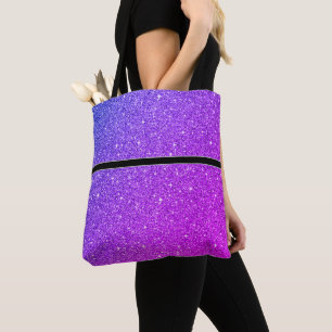 Glitzer-Totbeutel mit schwarzem Streifen Tasche