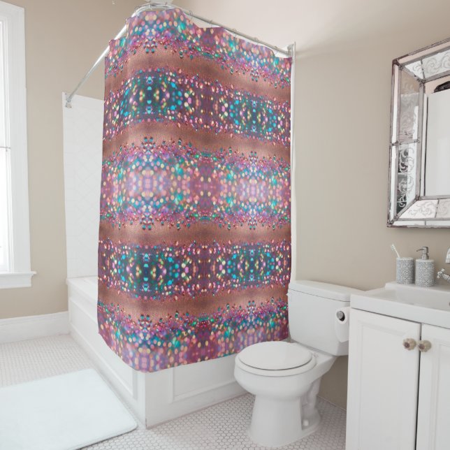 Glitzer Trendy Opal Holographic Collection Duschvorhang (Beispiel)