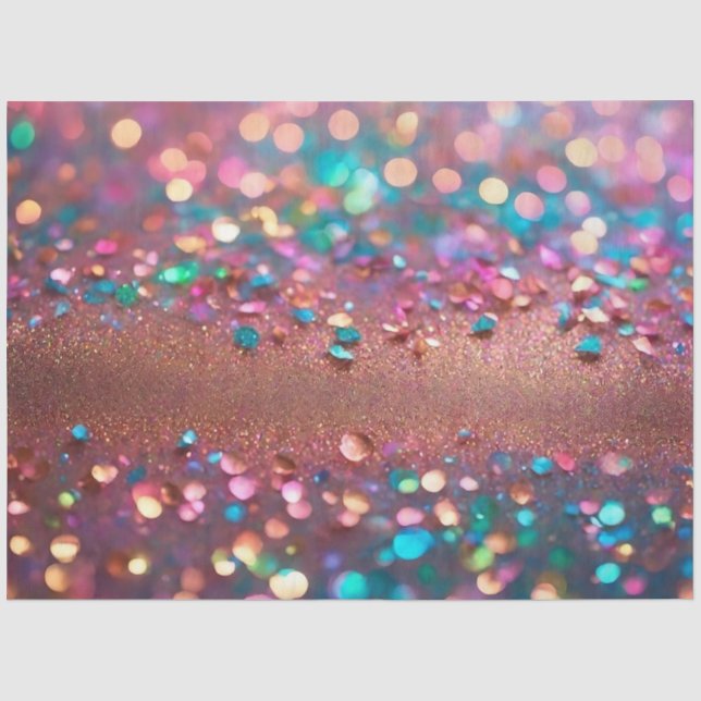Glitzer Trendy Opal Holographic Collection Seidenpapier (Vorderseite)
