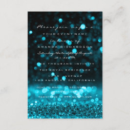 Glitzer Tropfen Aquamarin Ocean Wedding Bridal Swe Einladung
