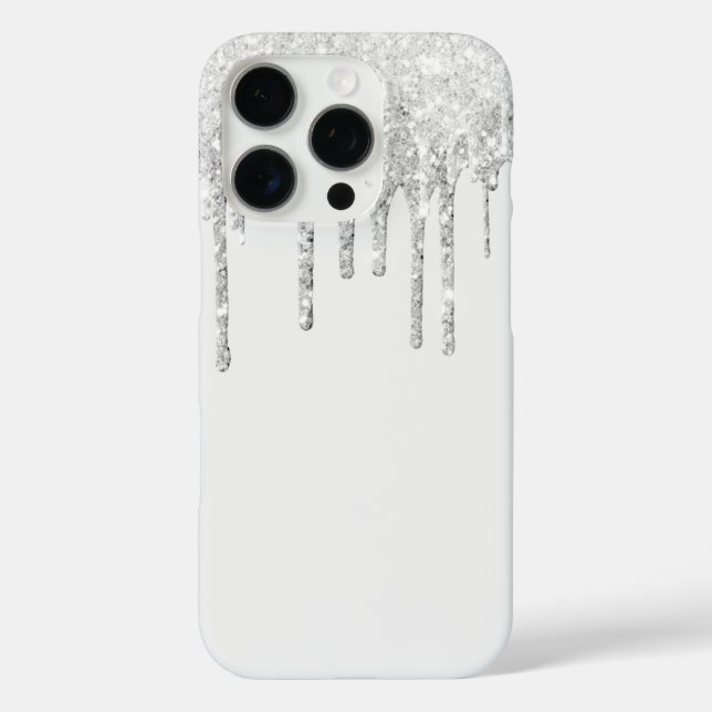 Glitzer Tropfen iPhone 16 Pro Fall Hülle (Rückseite)